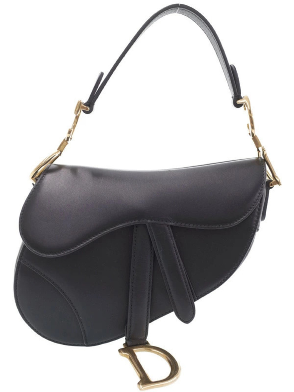 Christian Dior Saddle Bag grained calfskin Leather Black